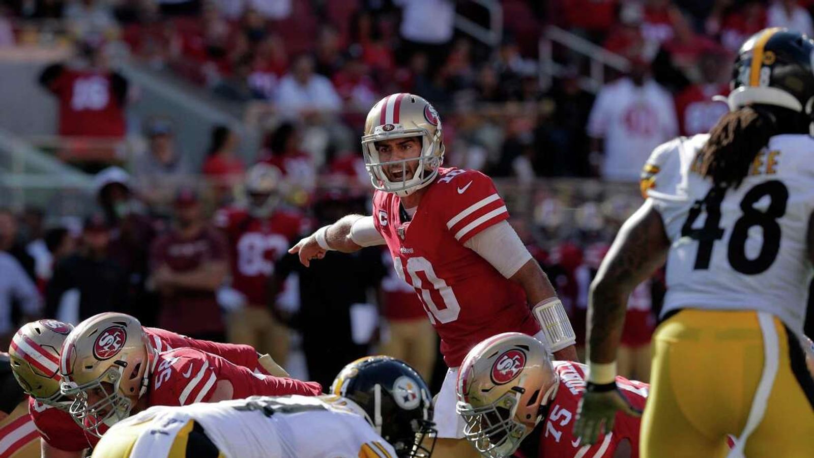 49ers clear QB Jimmy Garoppolo to practice and to seek trade, per report