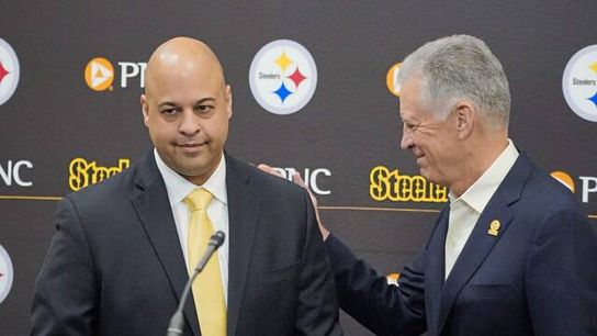 Steelers' GM Omar Khan and Rooney