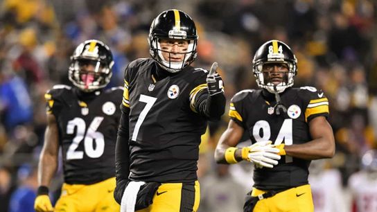 Steelers Le'Veon Bell, Ben Roethlisberger, And Antonio Brown