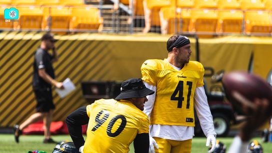 Steelers Robert Spillane and TJ Watt Steelers Robert Spillane and TJ Watt