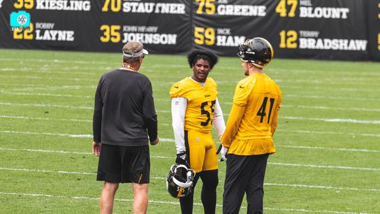 Steelers Devin Bush and Robert Spillane Steelers Devin Bush and Robert Spillane