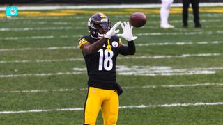 Defending Steelers' Diontae Johnson As He Gets Included In Trade Speculation After Move For WR3 Allen Robinson (Diontae Johnson). Photo by Jordan Schofield / SteelerNation (Twitter: @JSKO_PHOTO)