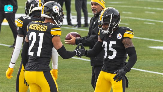 Steelers defensive backs Tre Norwood and Arthur Maulet