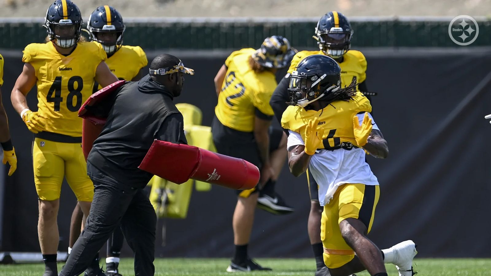 Pittsburgh Steelers linebacker Derrek Tuszka (48) plays in an NFL