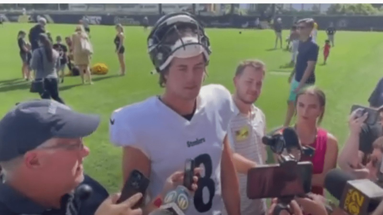 Steelers QB Kenny Pickett on offseason praise: 'It is preseason, man.  Nothing counts'