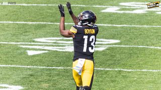 Steelers Wide Receiver Miles Boykin Will Have The Ability To Increase His Role On Offense In 2023 (Miles Boykin). Photo by Jordan Schofield / SteelerNation (Twitter: @JSKO_PHOTO)