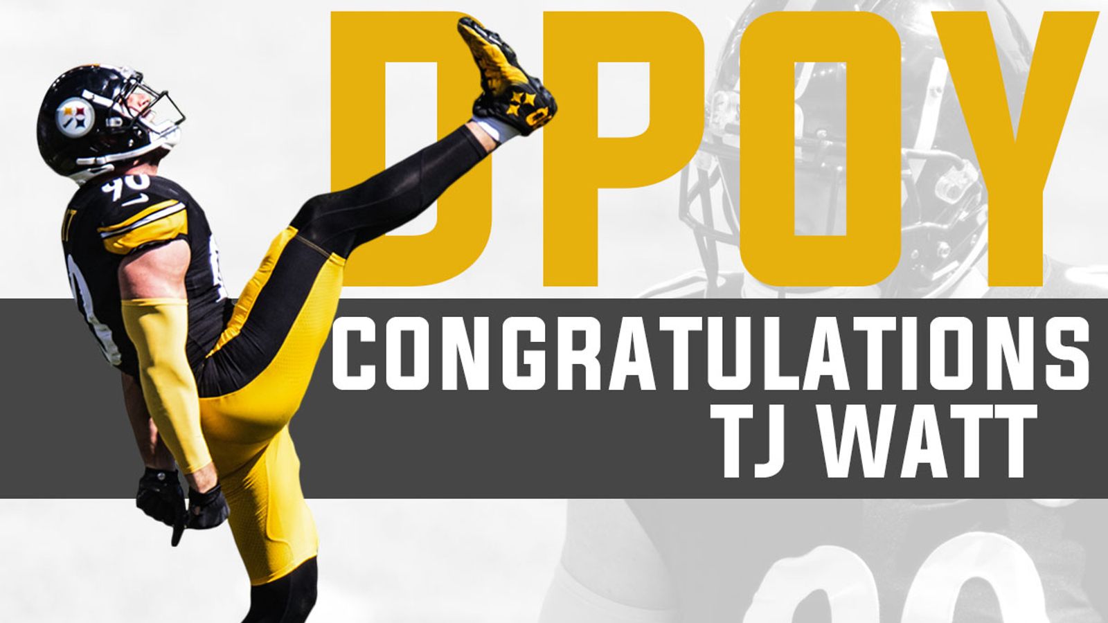 Steelers linebacker T.J. Watt named NFL defensive player of the