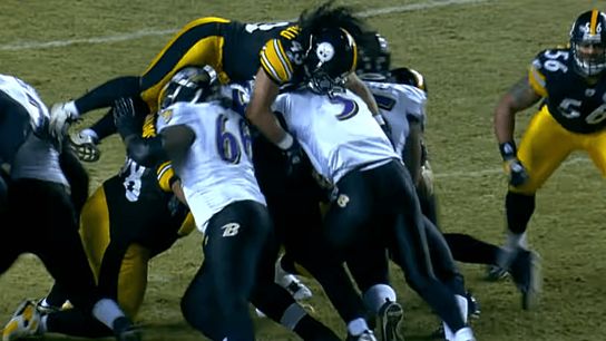 Steelers Troy Polamalu Leap