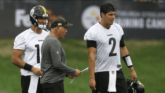 Steelers Mason Rudolph and Mitch Trubisky