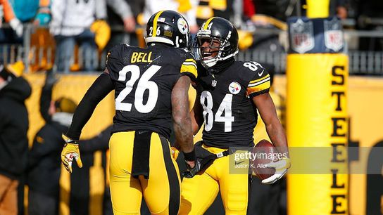 Steelers old offensive players Antonio Brown and Le'Veon Bell