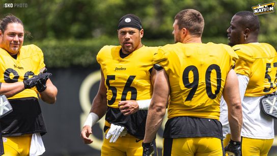 Steelers outside linebackers TJ Watt and Alex Highsmith