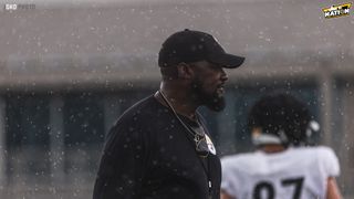 Steelers' Mike Tomlin Absolutely Would've Been Comfortable With Joey Porter Jr In Round 1 (Mike Tomlin). Photo by Jordan Schofield / SteelerNation.com (Twitter: @JSKO_PHOTO)