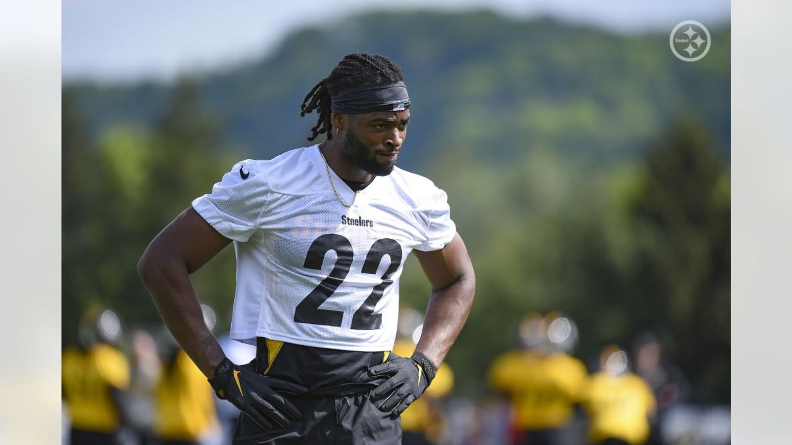 Najee Harris has looked impressive at rookie minicamp for the Steelers