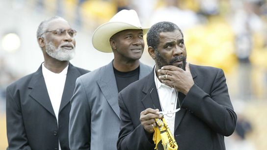 Steelers LC Greenwood Mel Blount and Joe Greene