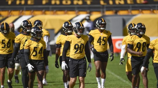 The Pittsburgh Steelers train at Heinz Field during the Steelers 2020 Training Camp, Friday, Sept. 4, 2020 in Pittsburgh, PA. (Caitlyn Epes / Pittsburgh Steelers)
