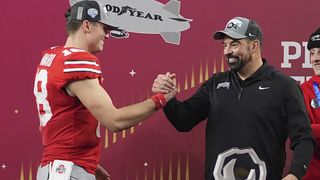 Steelers QB Will Howard's Drive To Be NFL-Ready Led To Transferring To Ohio State (Steelers News). Photo by Julio Cortez / AP Photo