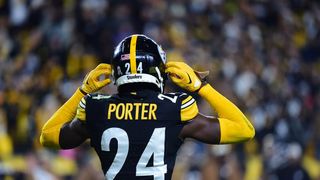 Steelers' Defense And Specifically Joey Porter Jr. Have Hidden Advantage Over Eagles' Offense (Steelers News). Photo by Lucy Schaly / Pittsburgh Post-Gazette