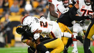 Steelers' Minkah Fitzpatrick Gets Surprising Support From Browns Safety Regarding Nick Chubb Tackle (Steelers News). Photo by Joe Sargent / Getty Images