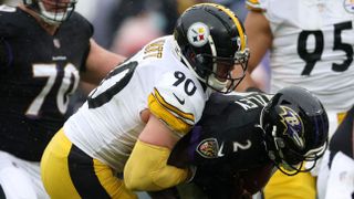 Steelers' TJ Watt's Joint Sack Record Faces Challenge From Former Vikings Star (Steelers News). Photo by Patrick Smith / Getty Images