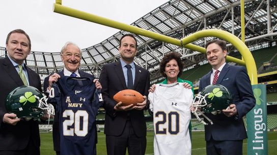 Steelers Navy and Notre Dame Ireland