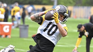 Roman Wilson Sparks Big Debate After He Claims Steelers Have "Elite" QB Already On Roster (Steelers News). Photo by Sebastian Foltz / Post-Gazette