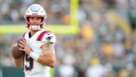 Steelers practice squad quarterback Trace McSorley during a game from his tenure with the New England Patriots Steelers practice squad quarterback Trace McSorley during a game from his tenure with the New England Patriots
