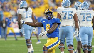 Potential Steelers' NFL Draft Selection Calijah Kancey Solidifies 1st Round Justification (Calijah Kancey). Photo by Matt Freed / Pittsburgh Post-Gazette