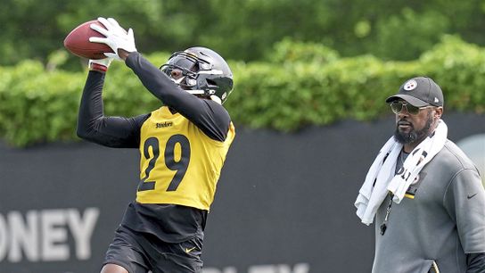 Steelers Levi Wallace and Mike Tomlin