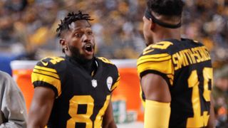 Steelers’ JuJu Smith-Schuster’s MVP Victory Forced Antonio Brown Out Of Pittsburgh: “They Gave The Kid The MVP Over Me” (Steelers News). Photo by Keith Srakocic  / AP