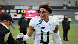 Steelers Meet With Four More 2023 NFL Draft Prospects, Including Top CB Christian Gonzalez (Christian Gonzalez). Photo by The Denver Gazette