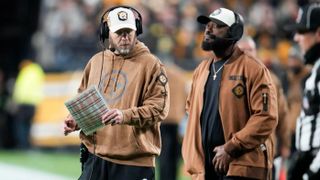 Steelers Head Coach Mike Tomlin Authoritative In Confirming That OC Matt Canada Will Be Back On The Sideline For Week 10  (Steelers News). Photo by Gene J. Puskar / Associated Press