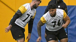 Steelers' Troy Fautanu Has "First Day Jitters" At 2024 Rookie Minicamp (Steelers News). Photo by TribLIVE.com