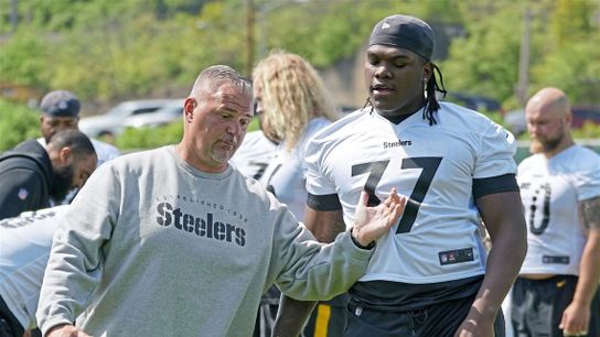 Steelers Pat Meyer and Broderick Jones