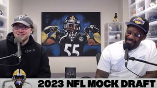 Steelers' Controversial Social Media Draft Strategy Debate Is Front And Center On Popular Podcast's 1st Mock Draft (Steelers Draft News). Photo by The Arthur Moats Experience With Deke Podcast YouTube