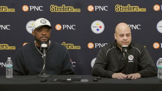 Steelers Mike Tomlin and Omar Khan