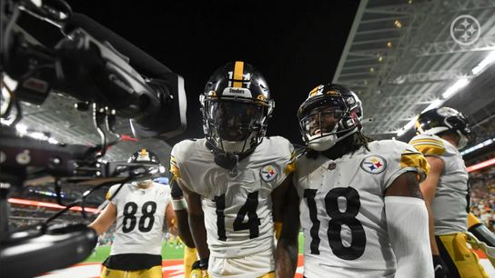 Pittsburgh Steelers Diontae Johnson and George Pickens