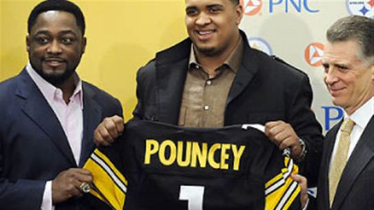 Pittsburgh Steelers Mike Tomlin, Maurkice Pouncey, Art Rooney II 