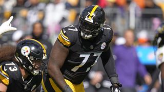 Steelers Rookie Broderick Jones Gets All The Credit From Brian Baldinger For Team's Improved Rushing Attack (Steelers News). Photo by Associated Press