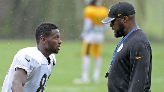 Steelers Antonio Brown and Mike Tomlin