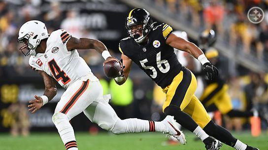 Steelers' Alex Highsmith chases down Browns quarterback Deshaun Watson