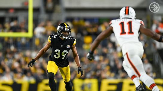 Steelers' Minkah Fitzpatrick against the Cleveland Browns