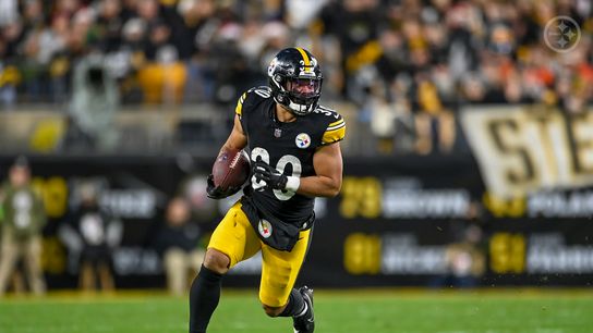 Steelers' Jaylen Warren in a 2023 game against the Cincinnati Bengals