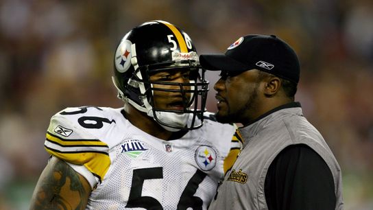 Steelers LaMarr Woodley Mike Tomlin