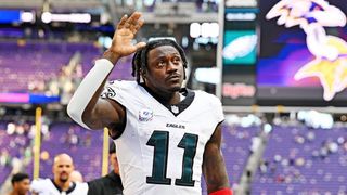 Steelers Solve Greatest Need By Trading For A.J. Brown, DJ Moore In Conceptual Offseason Acquisition (Steelers News). Photo by Jeffrey Becker / Imagn Images