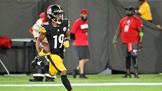 Steelers Wide Receiver Calvin Austin III Has Stepped Up In Big Fashion (Steelers News). Photo by Jason Behnken / AP