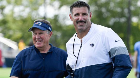 Former New England Patriots Head Coach Bill Belichick (left) and Former Tennessee Titans Head Coach Mike Vrabel (right) Former New England Patriots Head Coach Bill Belichick (left) and Former Tennessee Titans Head Coach Mike Vrabel (right)