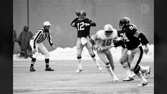 Steelers Terry Bradshaw in 1978 AFC Championship Game