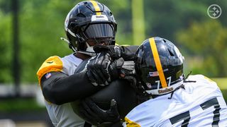 Steelers' Broderick Jones Could Use Strong Bond To Help UDFA Make The 53-Man Roster (Steelers News). Photo by Taylor Ollason / Pittsburgh Steelers