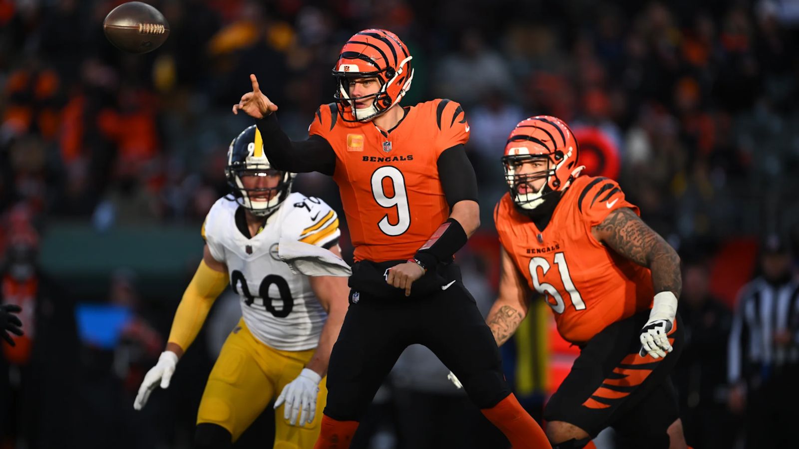 Legendary Steelers LB James Harrison Reveals He's Been Recruiting Joe Burrow To Pittsburgh (Steelers News). Photo by Ryan Meyer / Bengals.com