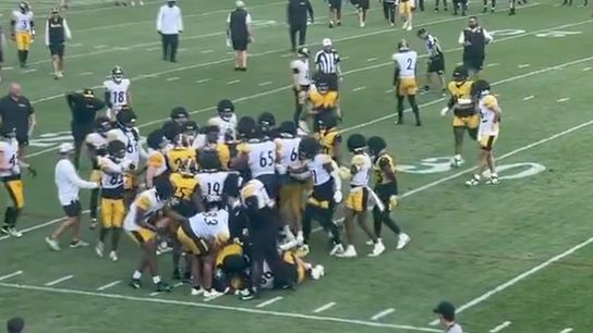 Steelers training camp fight 2024